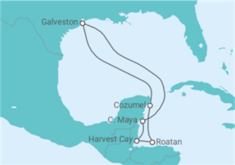 Itinéraire -  Mexique, Honduras - Norwegian Cruise Line