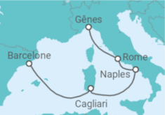 Itinéraire -  Italie - Costa Croisières