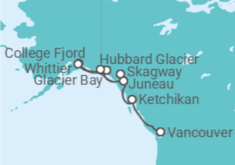 Itinéraire -  Alaska - Princess Cruises