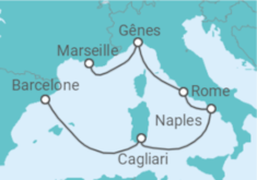 Itinéraire -  Italie - Costa Croisières