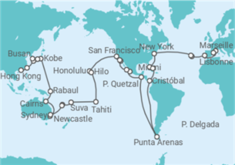 Itinéraire -  Tour du Monde - Costa Croisières
