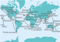 Itinéraire -  Tour du Monde - Costa Croisières