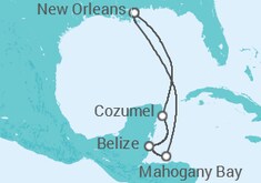Itinéraire -  Belize, Mexique - Carnival