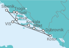 Itinéraire -  La Croatie et le Monténégro - Vols Inclus - CroisiMer