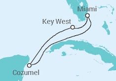 Itinéraire -  États-Unis, Mexique - Carnival