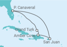Itinéraire -  Porto Rico, Bahamas - Carnival