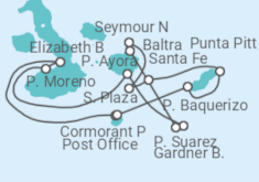 Itinéraire -  Iles Galapagos - Celebrity Cruises