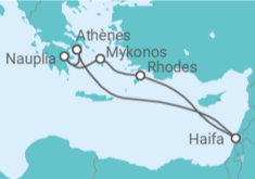Itinéraire -  Israël et la Mer Égée - Holland America Line