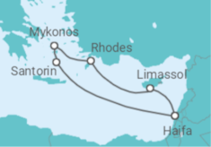Itinéraire -   Chypre et Iles Grecques - Royal Caribbean