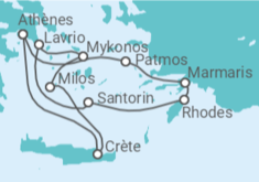 Itinéraire -  Grèce, Turquie - Celestyal Cruises