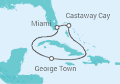 Itinéraire -  Iles Caiman - Disney Cruise Line