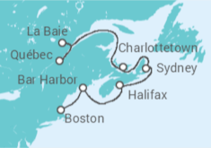 Itinéraire -  États-Unis, Canada - Norwegian Cruise Line