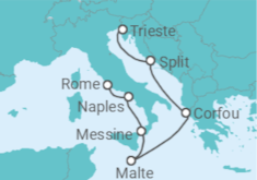 Itinéraire -  Italie, Malte, Grèce, Croatie - Norwegian Cruise Line