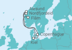 Itinéraire -  Splendeurs Norvégiennes  - MSC Croisières