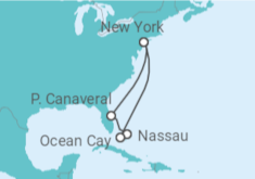 Itinéraire -  New York et Bahamas - MSC Croisières