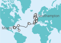 Itinéraire -  Tour du Monde - Oceania Cruises