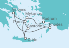 Itinéraire -  Athènes, Grèce et Turquie - Norwegian Cruise Line