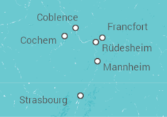 Itinéraire -  3 fleuves : le Rhin, la Moselle et le Main (formule port/port) - CroisiEurope