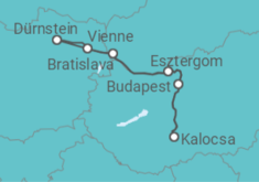 Itinéraire -  Les perles de lEmpire austro-hongrois (formule port/port) - CroisiEurope