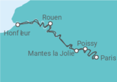 Itinéraire -  La vallée de la Seine et ses escales incontournables (formule port/port) - CroisiEurope