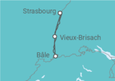 Itinéraire -  France, Suisse et Allemagne : voyage à bord du fabuleux train Glacier Express ! (formule port/port) - CroisiEurope