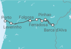 Itinéraire -  Porto, la vallée du Douro (Portugal) et Salamanque (Espagne) (formule port/port) - CroisiEurope