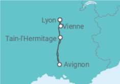 Itinéraire -  Réveillon provençal dans la vallée du Rhône (formule port/port) - CroisiEurope