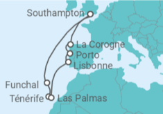 Itinéraire -  Portugal, Espagne - Celebrity Cruises