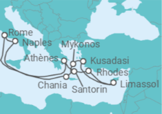Itinéraire -  Italie, Grèce, Chypre - Royal Caribbean