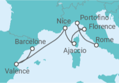 Itinéraire -  De Barcelone à Rome  - Royal Caribbean