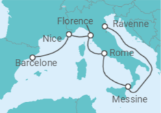 Itinéraire -  Italie, France - Royal Caribbean