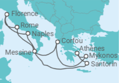 Itinéraire -  Grèce, Italie - Norwegian Cruise Line