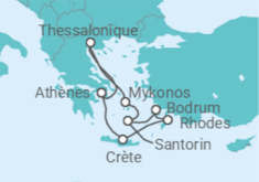 Itinéraire -  Athènes, Grèce et Turquie 2025 - Norwegian Cruise Line