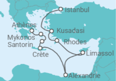 Itinéraire -  Turquie, Grèce - Norwegian Cruise Line