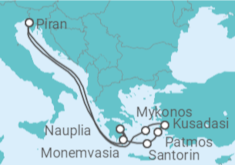 Itinéraire -  Grèce, Turquie - Windstar