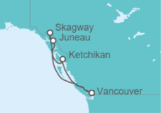 Itinéraire -  Alaska - Princess Cruises