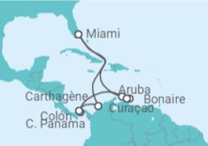 Itinéraire -  Colombie, Panama, Aruba, Curaçao - Celebrity Cruises