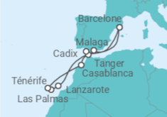 Itinéraire -  Iles Canaries et Madère - Celebrity Cruises