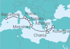 Itinéraire -  Italie, Turquie, Grèce - Celebrity Cruises