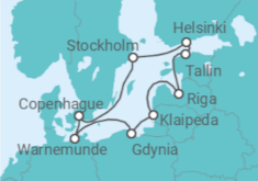 Itinéraire -  Trésors de la Baltique II  - MSC Croisières