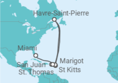 Itinéraire -  République Dominicaine - Explora Journeys