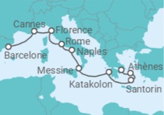 Itinéraire -  France, Italie, Grèce - Norwegian Cruise Line