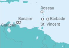 Itinéraire -  Curaçao - Explora Journeys