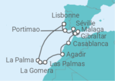 Itinéraire -  Îles Canaries et Madère - Norwegian Cruise Line