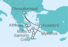 Itinéraire -  Athènes et Égée Idyllique - Celestyal Cruises