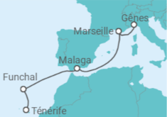 Itinéraire -  Portugal, Espagne, France - MSC Croisières