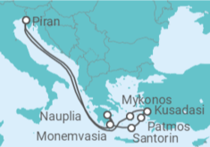 Itinéraire -  Grèce, Turquie - Windstar
