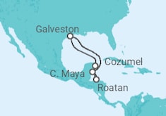 Itinéraire -  Honduras, Mexique - Princess Cruises