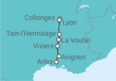 Itinéraire -  Escales incontournables du Rhône entre Lyon, la Camargue et la Provence avec un dîner OFFERT à lAbba - CroisiEurope