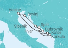 Itinéraire -  Croatie, Monténégro - Ponant